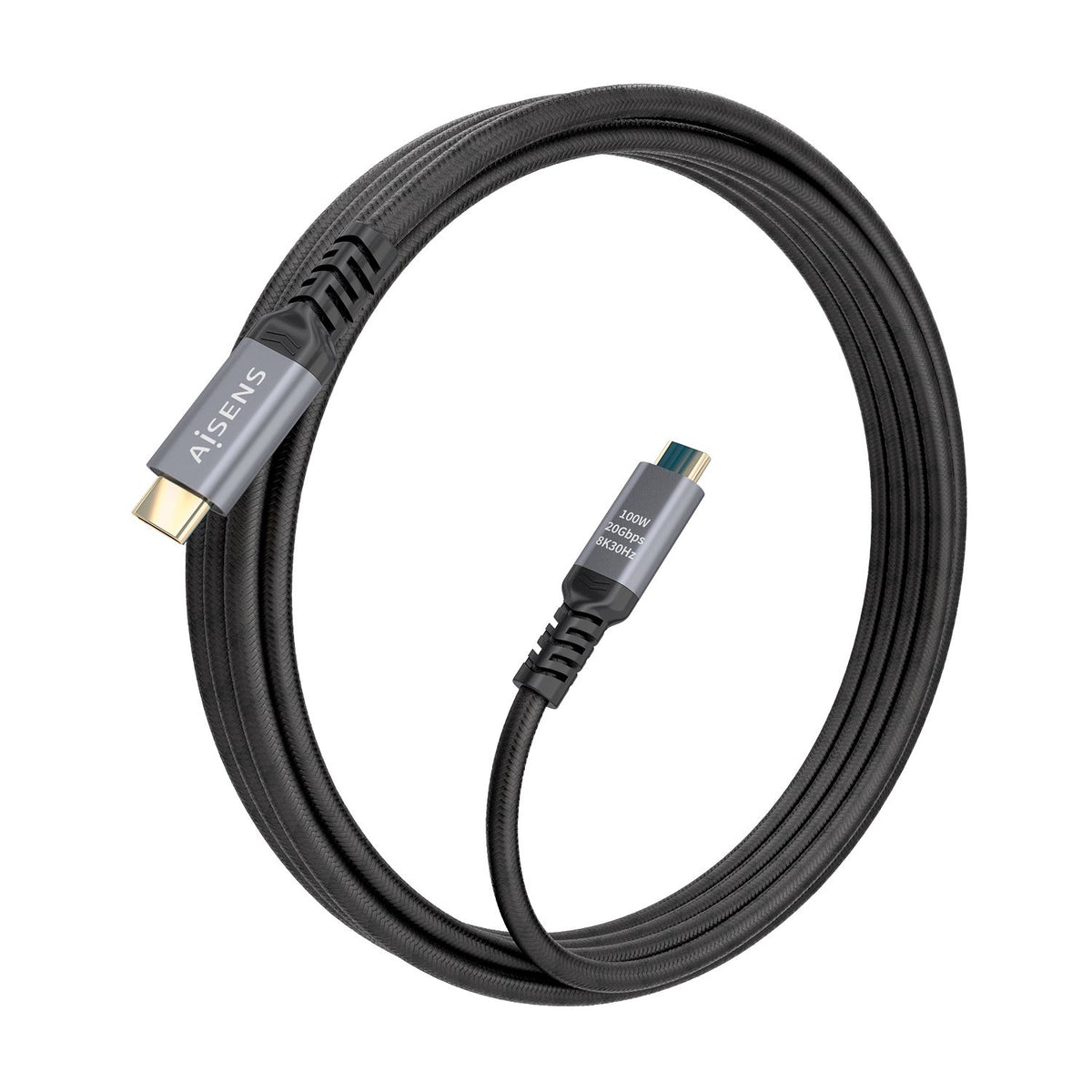 Cable AISENS USB-C a USB-C PD 100W 3m Negro (A107-0988)
