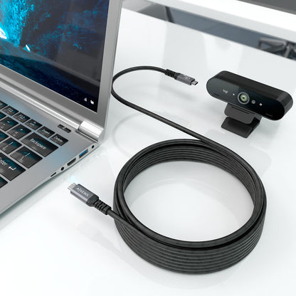 Cable AISENS USB-C a USB-C 4K 60W 10m Negro (A107-0992)