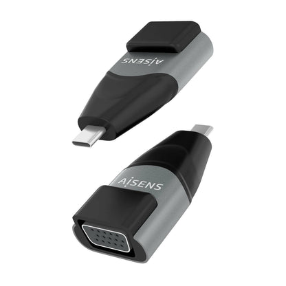 Adaptador AISENS USB-C/M a VGA/H Negro/Gris (A109-0863)
