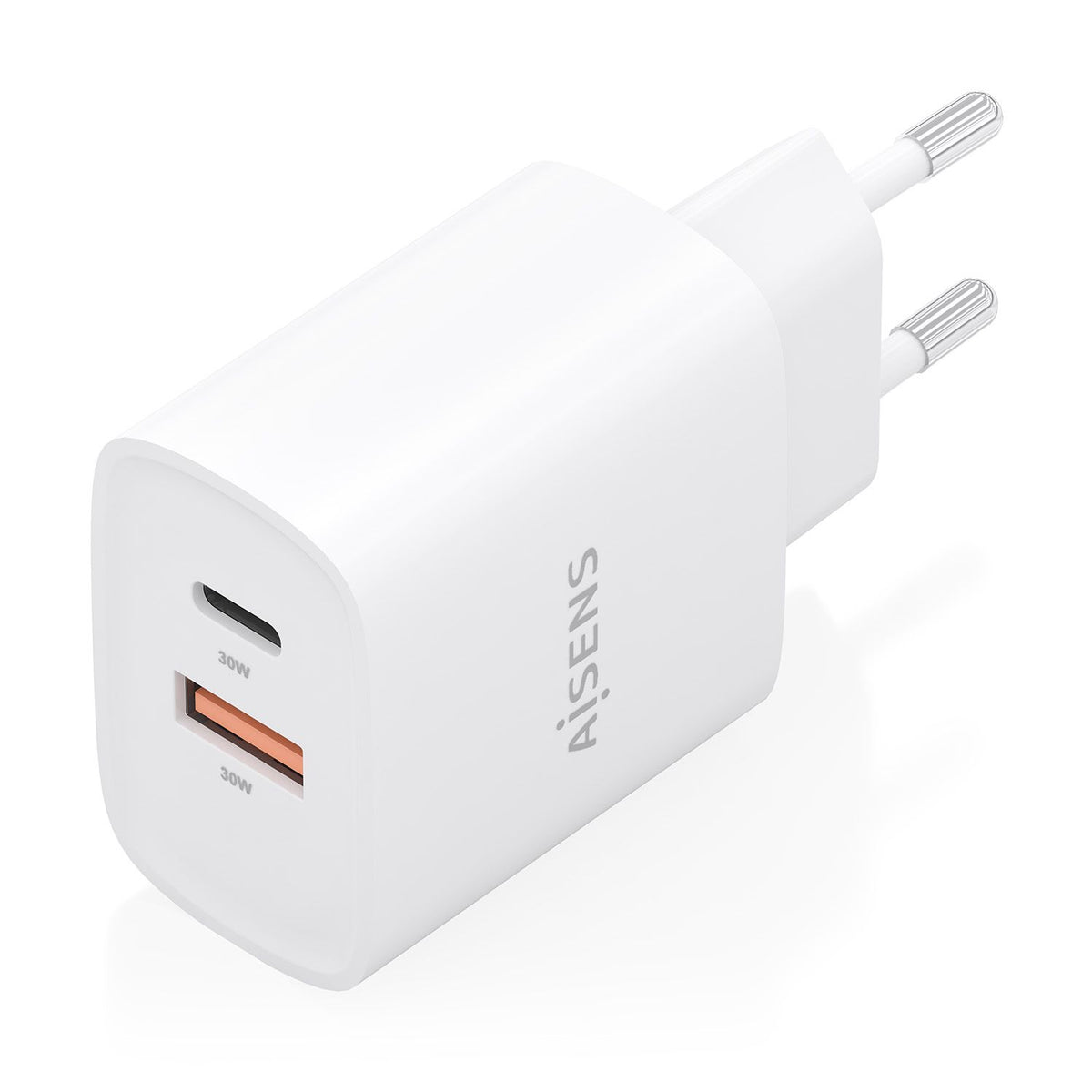 Cargador Pared AISENS 30W USB-A/C Blanco (A110-0952)