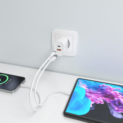 Cargador Pared AISENS 30W USB-A/C Blanco (A110-0952)
