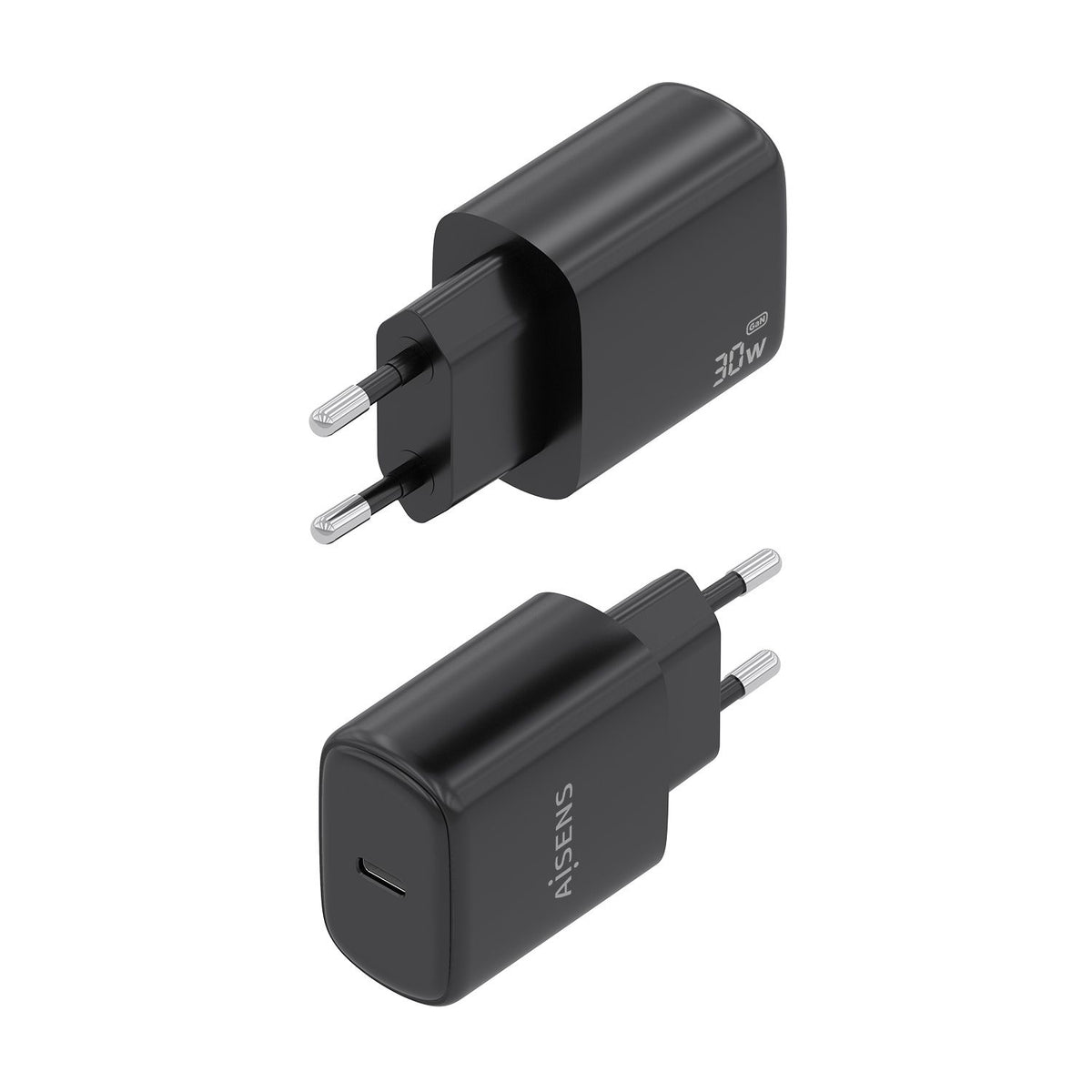 Cargador Pared AISENS 1xUSB-C 30W Negro (A110-0976)