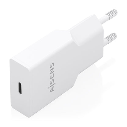 Cargador Pared AISENS GaN 25W USB-C Blanco (A110-0999)
