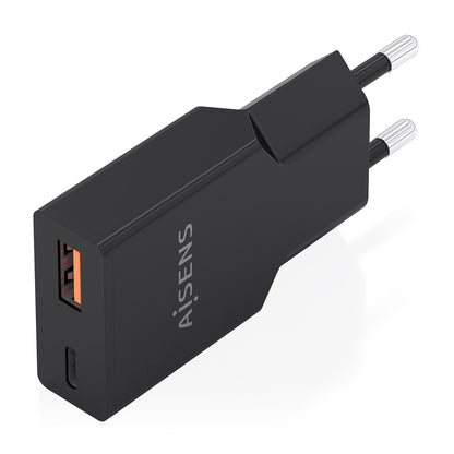 Cargador Pared AISENS GaN 30W USB-A/C Negro (A110-1005)