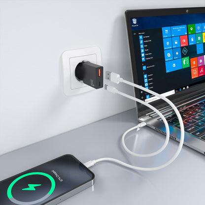 Cargador Pared AISENS GaN 30W USB-A/C Negro (A110-1005)