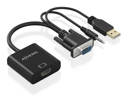 Conversor AISENS VGA/3.5mm/USB-A/M a HDMI/H(A115-0872)