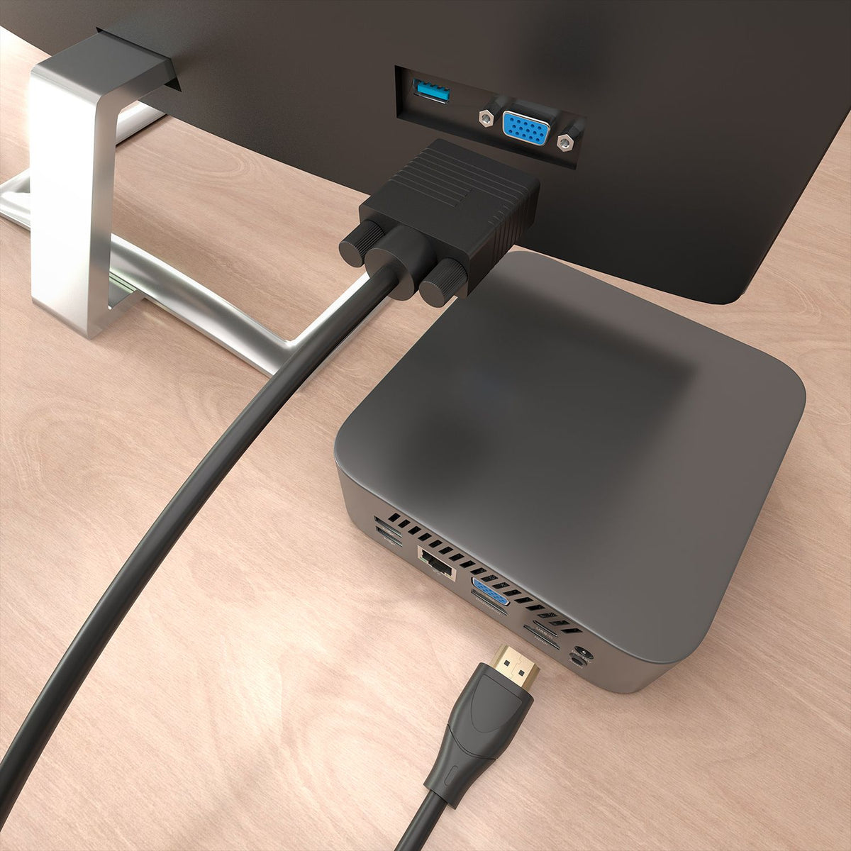 Conversor AISENS VGA/M a HDMI A/M 1m Negro (A122-1010)