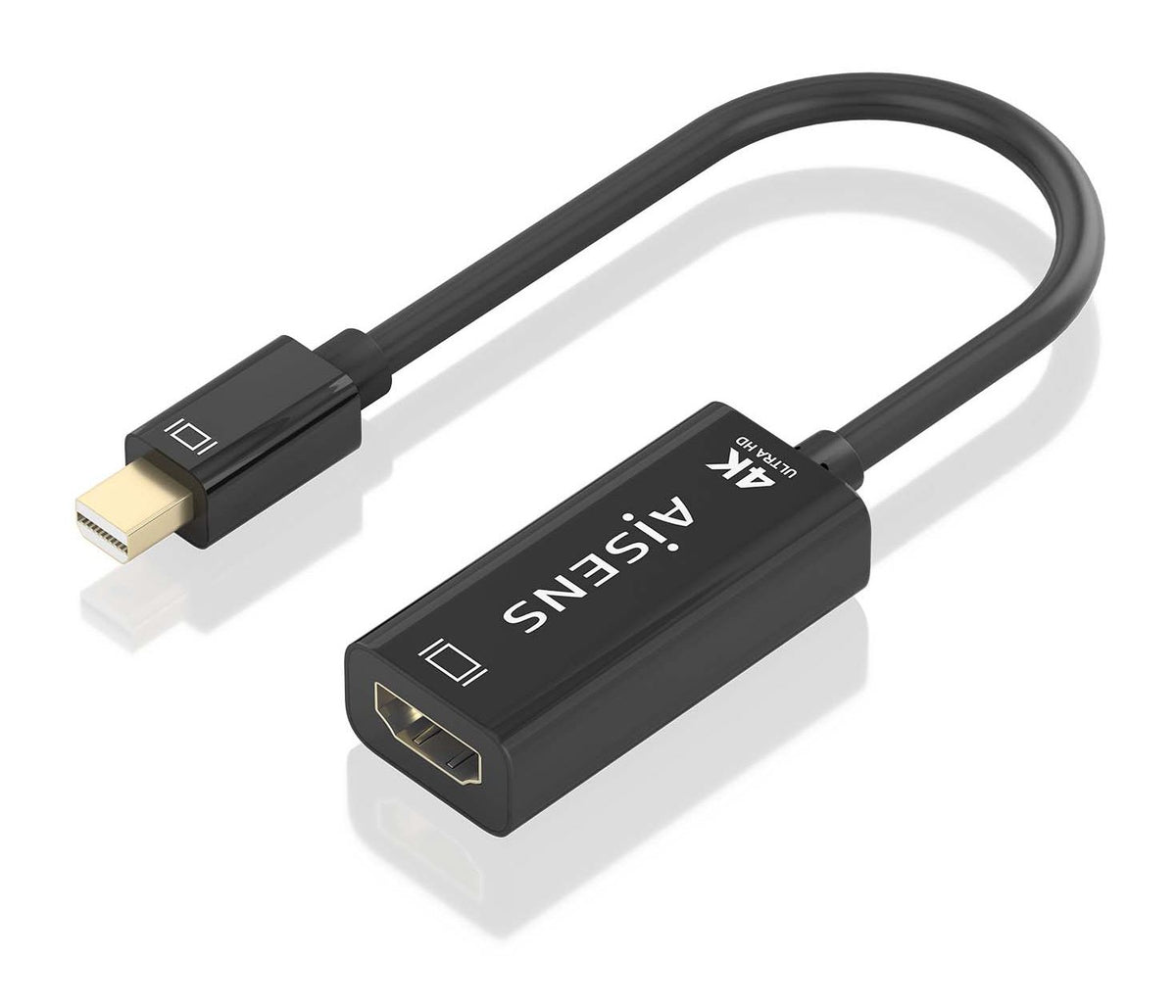 Cable AISENS Mini DP/M a HDMI/H 15cm Negro (A125-0904)