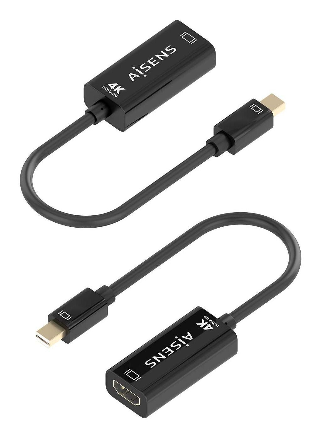 Cable AISENS Mini DP/M a HDMI/H 15cm Negro (A125-0904)