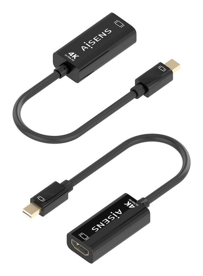 Cable AISENS Mini DP/M a HDMI/H 15cm Negro (A125-0904)