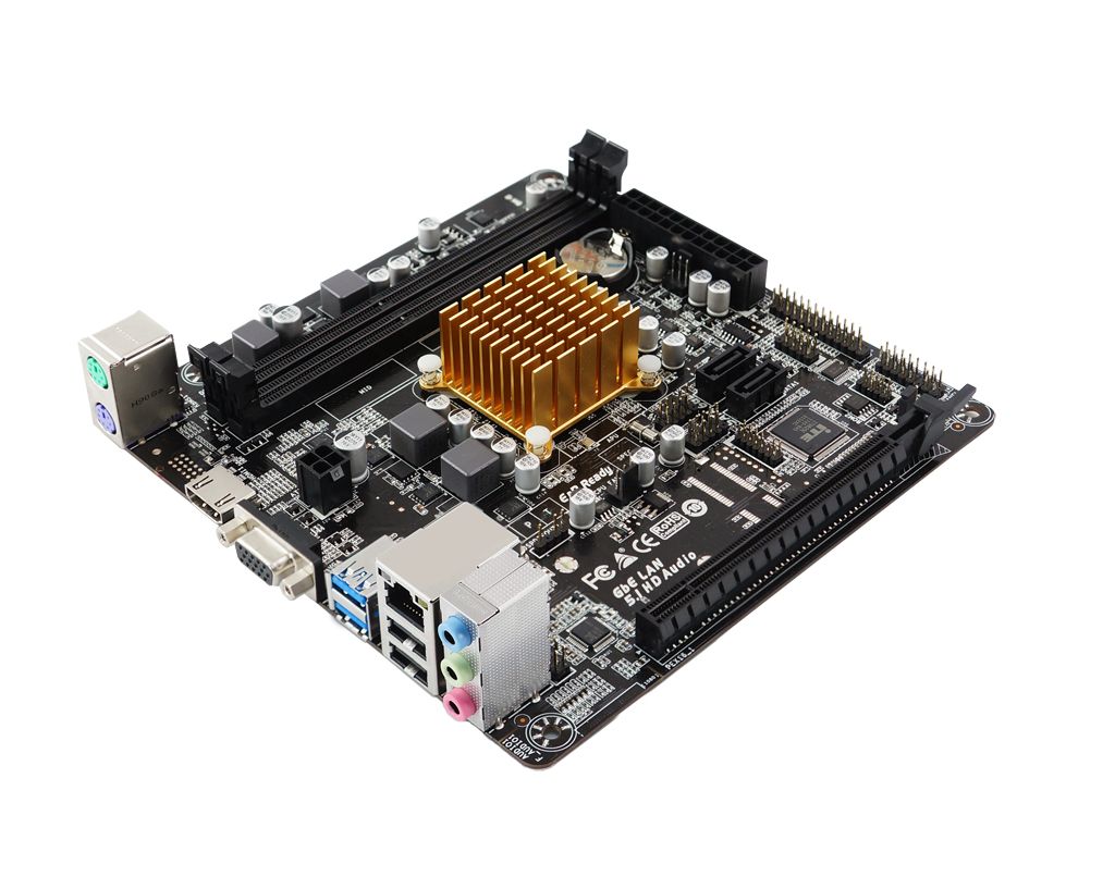 Biostar A68N-2100K:(AMD) E1-6010 2DDR3 VGA HDMI MiniITX