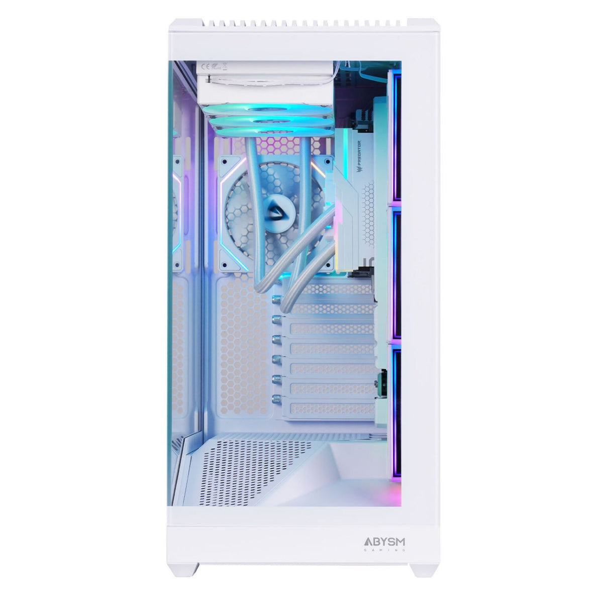 Caja Abysm Arian Frame A400 ARGB ATX Blanca (AB123533W)