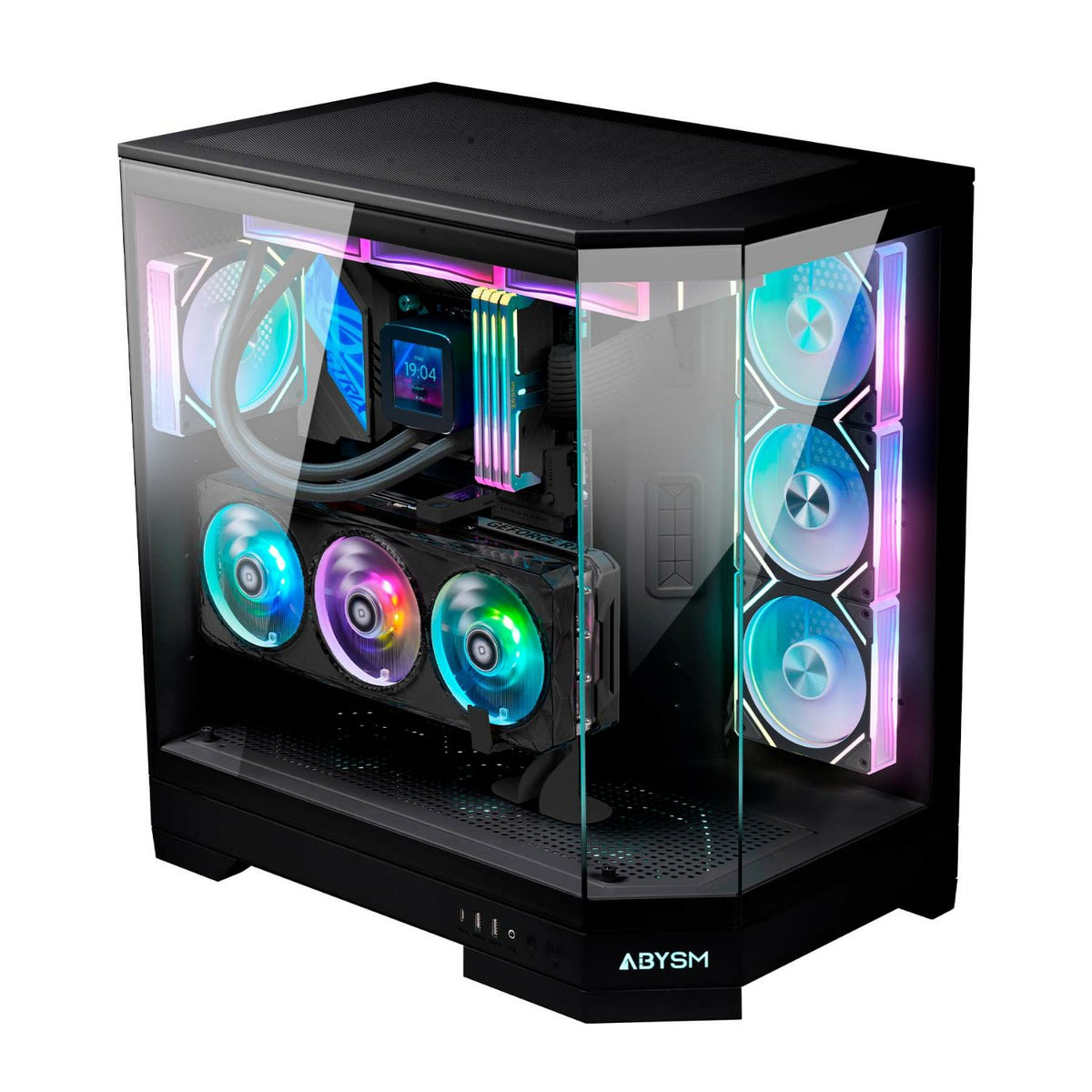 Caja Abysm Danube Sava H600 ARGB ATX Negra (AB130211)