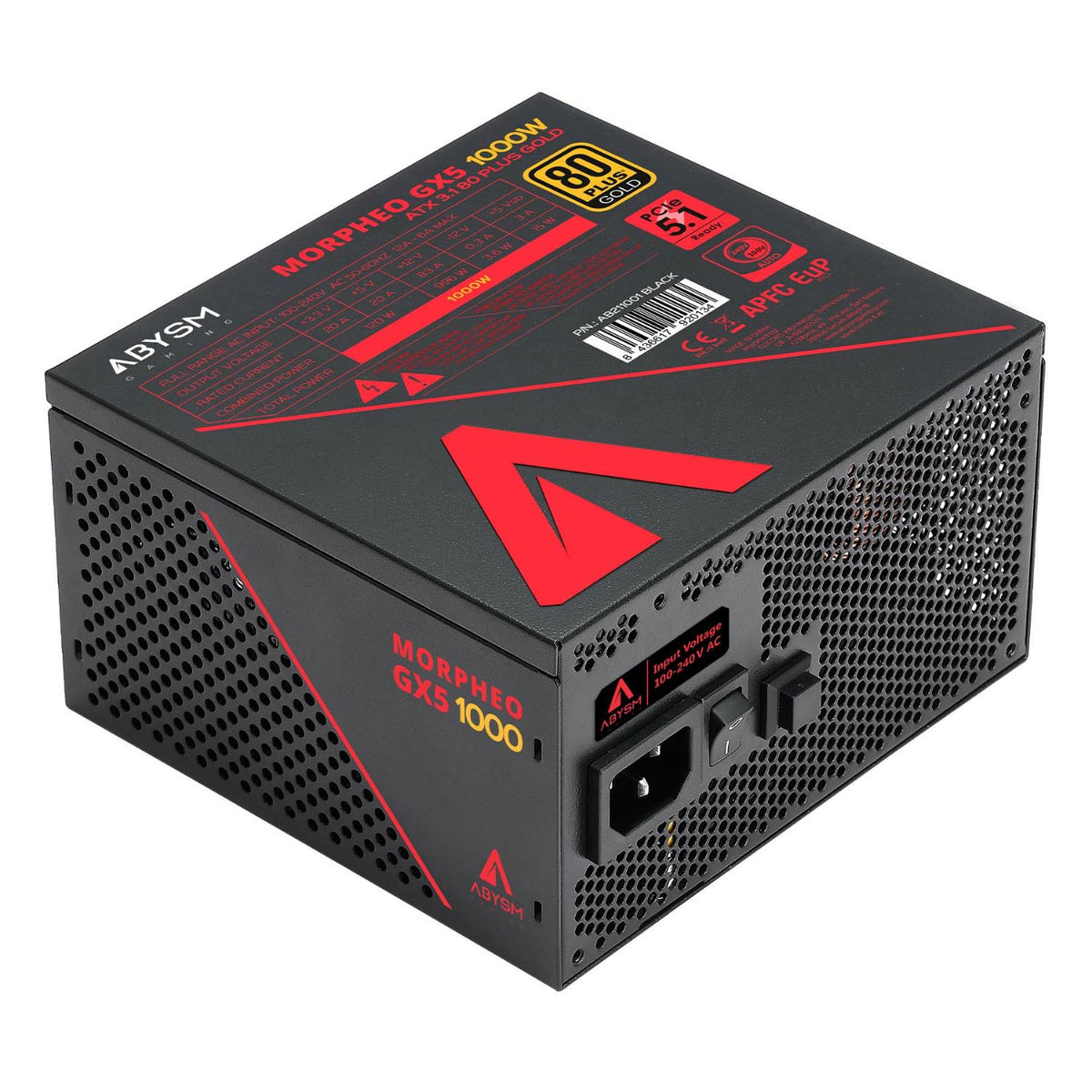 Fuente Abysm Morpheo GX5 ATX 1000W 80+ Gold (AB211001)