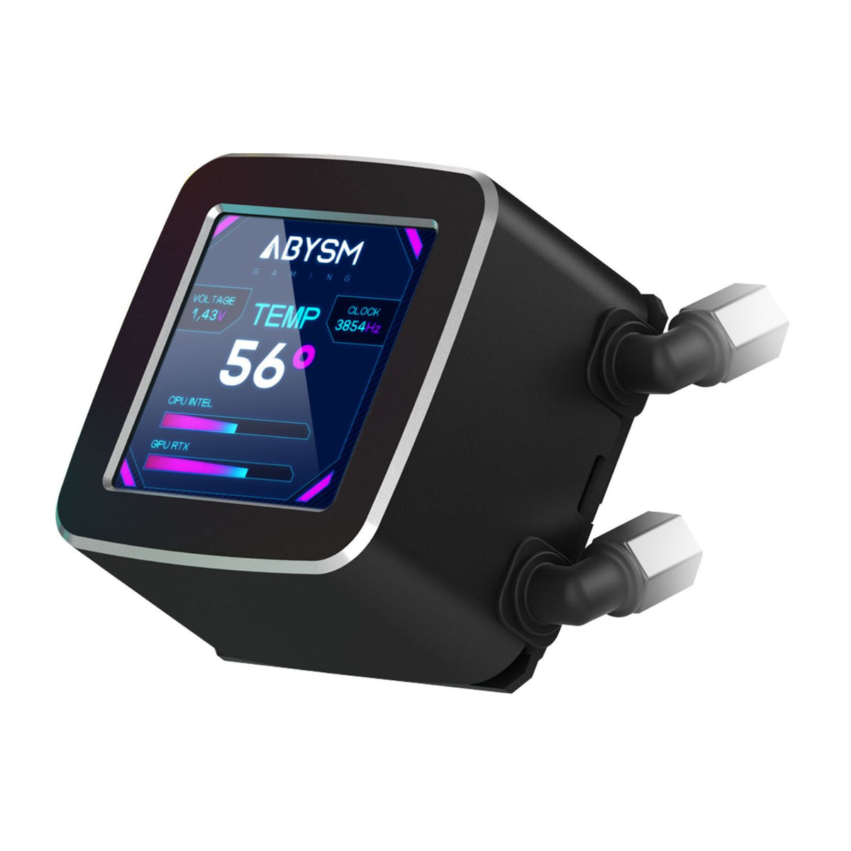 Ref. Líq. Abysm Oceanic LCD 240 ARGB Negra (AB324011)