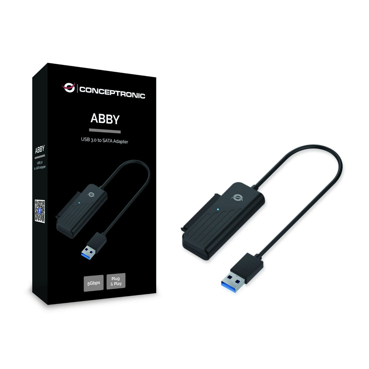 Adaptador CONCEPTRONIC USB 3.0 a SATA 2.5" (ABBY01B)