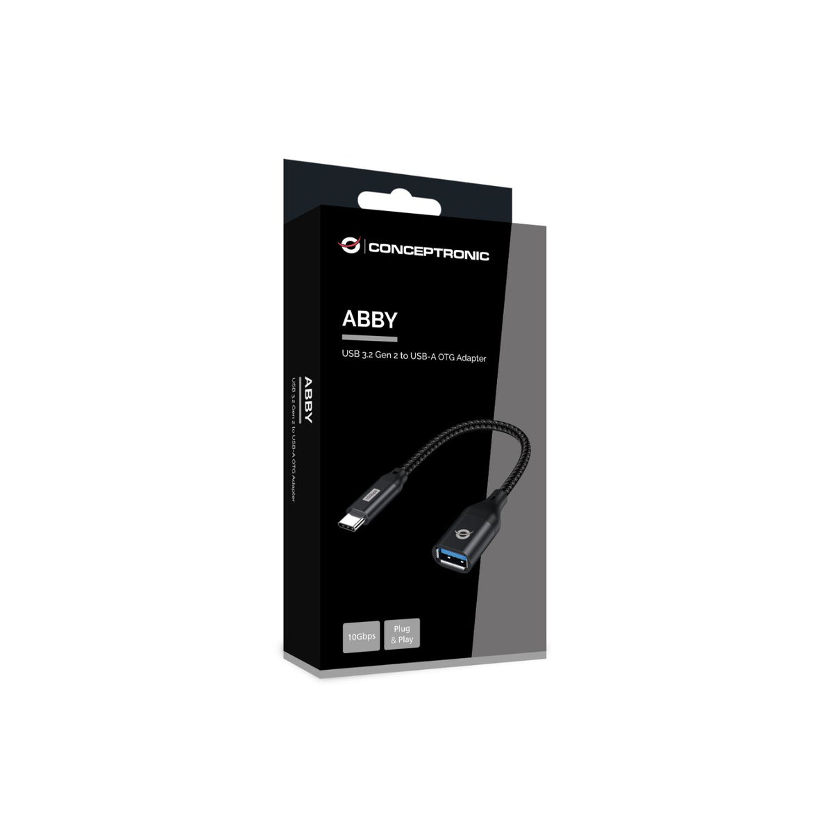 Adaptador CONCEPTRONIC USB-C/M a USB-A/H (ABBY18B)