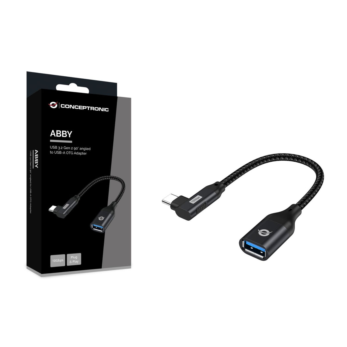 Adaptador CONCEPTRONIC USB-C/M a USB-A/H (ABBY19B)