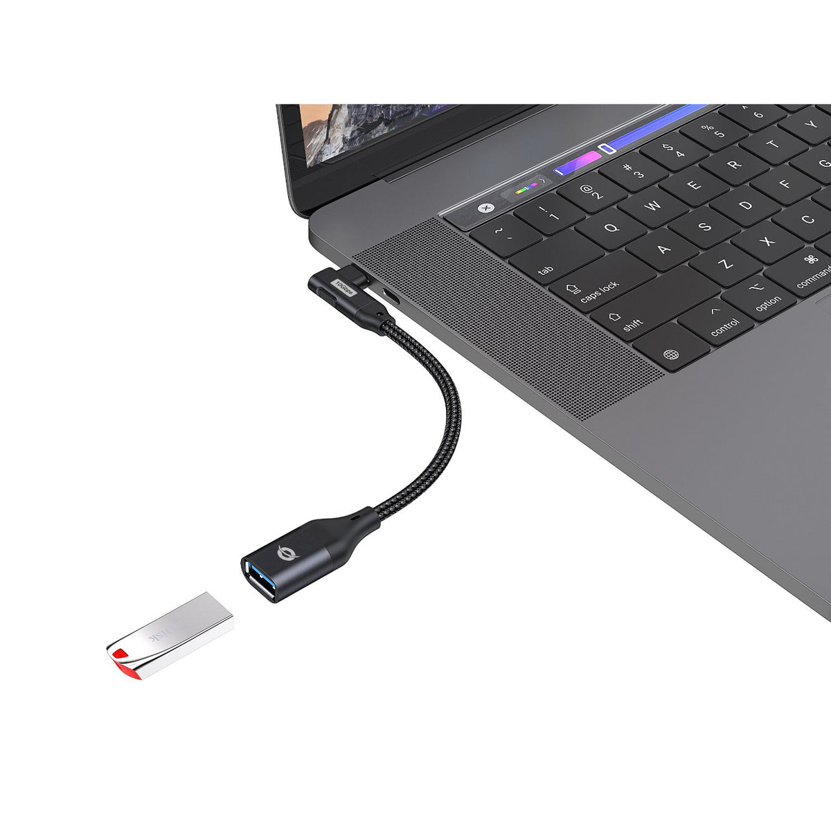 Adaptador CONCEPTRONIC USB-C/M a USB-A/H (ABBY19B)