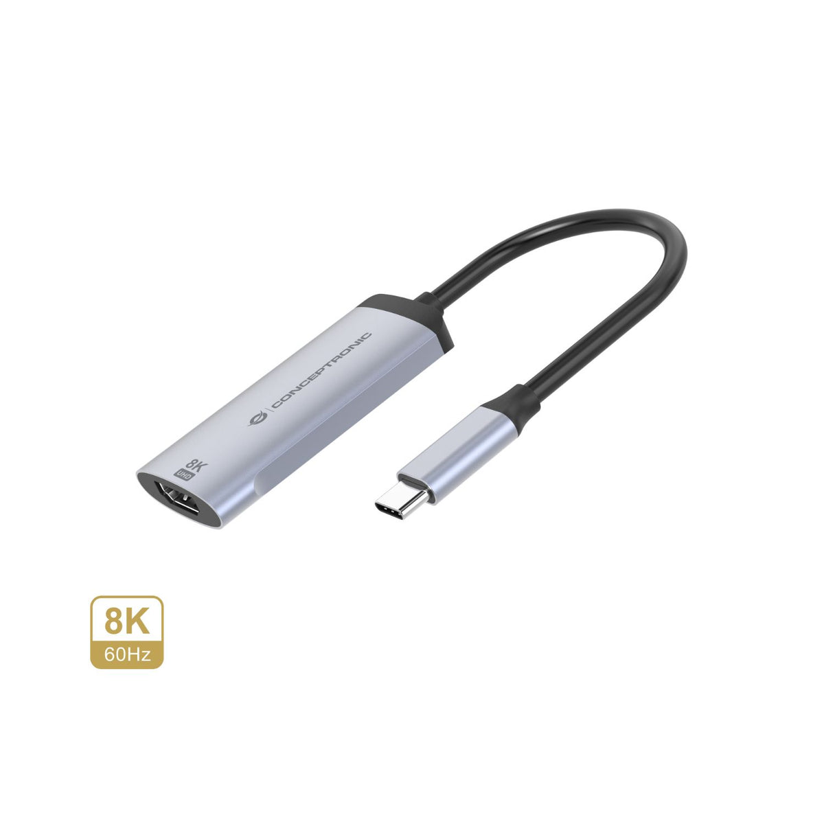 Adaptador CONCEPTRONIC USB-C a HDMI 8K Plata (ABBY23G)