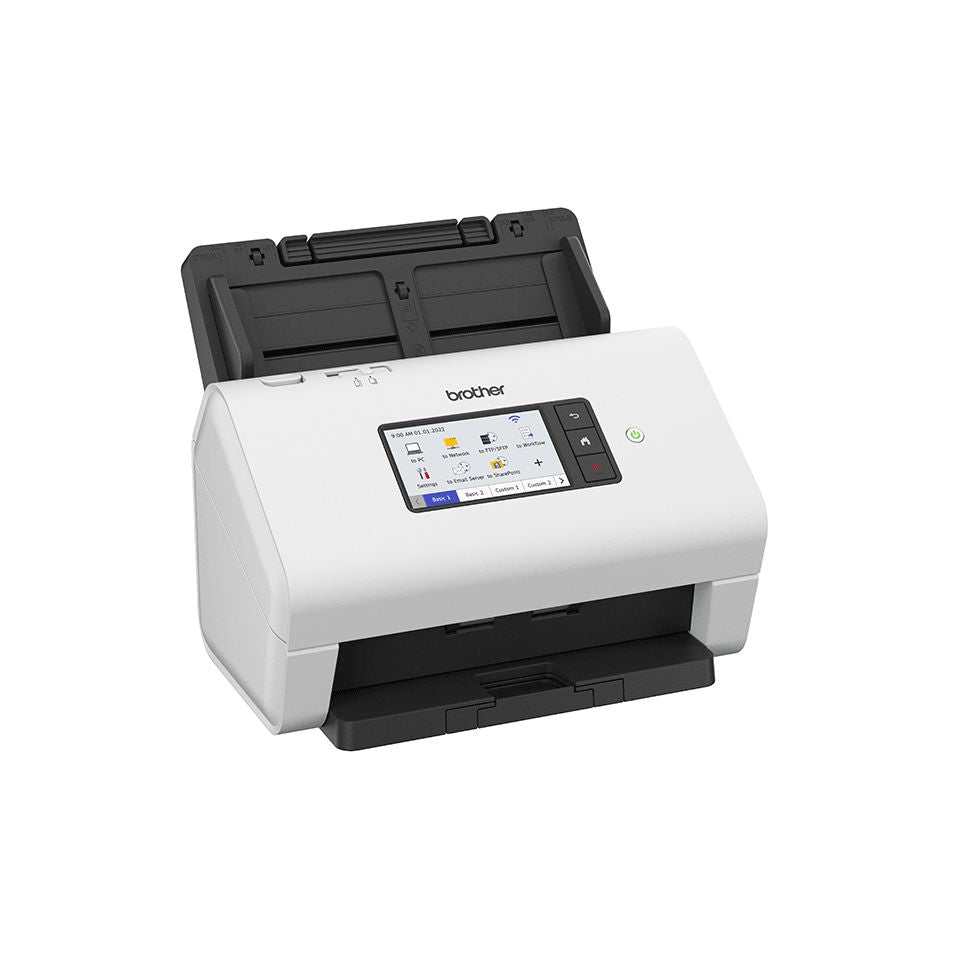 Escáner BROTHER A4 ADF USB 2.0 Negro/Blanco (ADS-4900W)