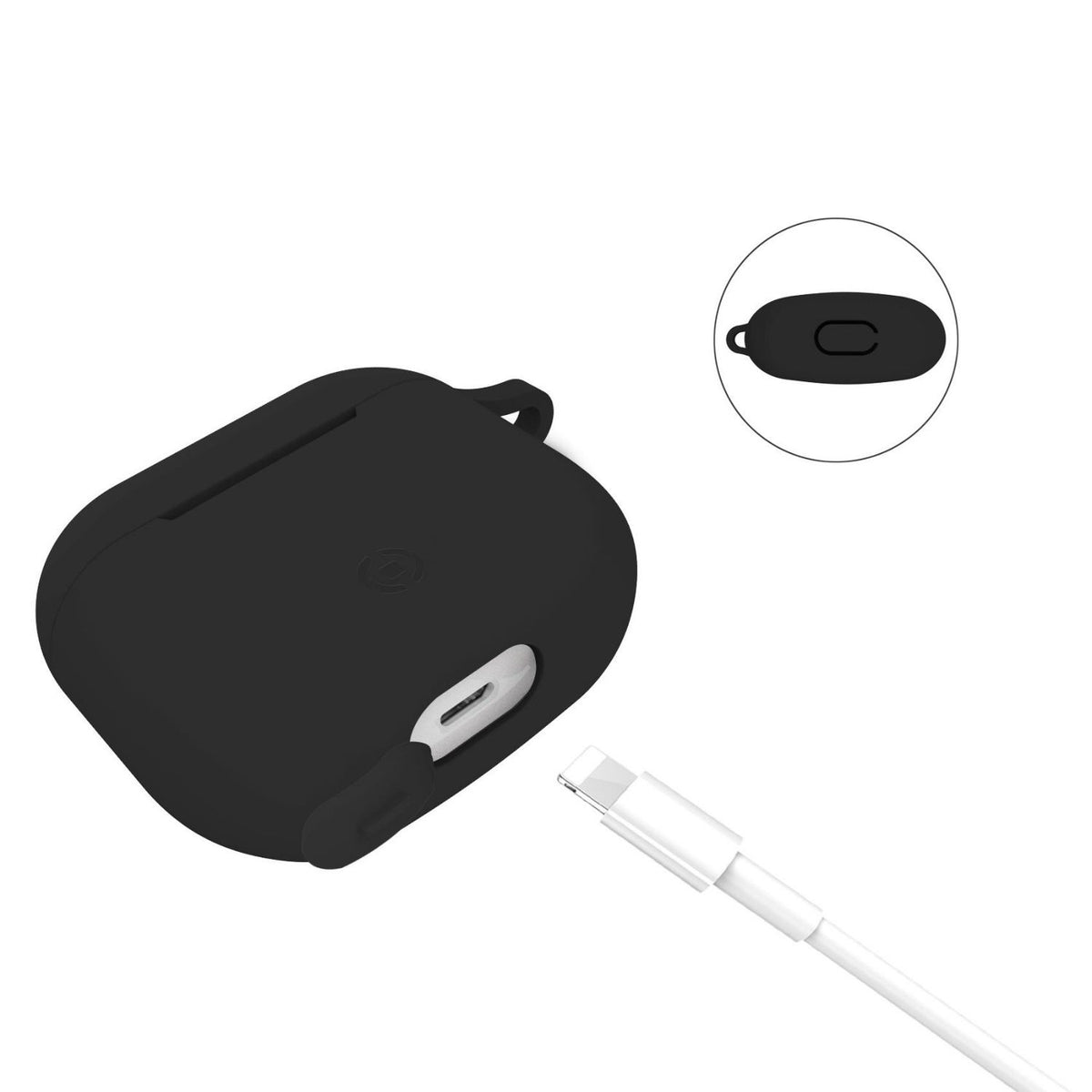 Funda CELLY para Apple Airpods 3 Negra (AIRCASE03BK)