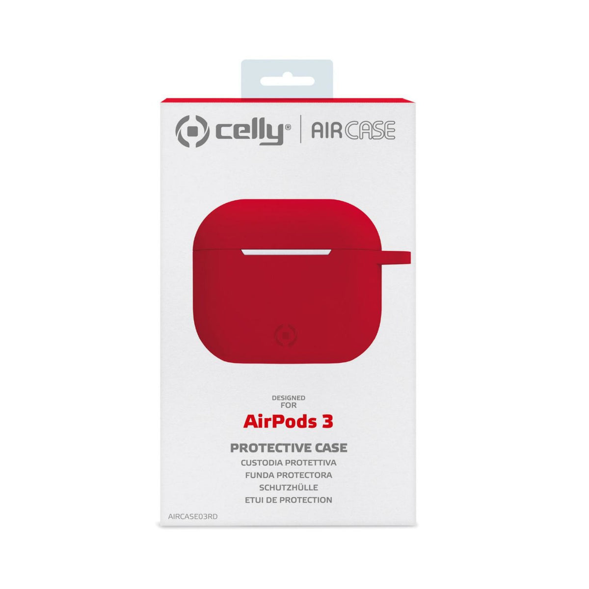 Funda CELLY para Apple Airpods 3 Roja (AIRCASE03RD)
