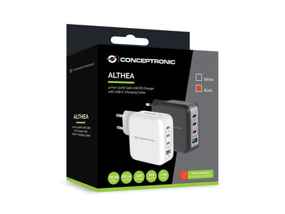 Cargador de Pared CONCEPTRONIC USB-A/C 100W (ALTHEA18B)