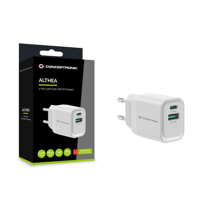 Cargador CONCEPTRONIC USB-A/C 33W PD 3.0 (ALTHEA19W33)