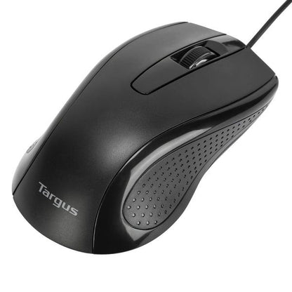 Ratón TARGUS Óptico USB-A 1000dpi Negro (AMU81AMGL)