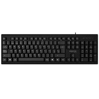 Teclado + Ratón Approx USB 2.0 Negro (APPMX235)