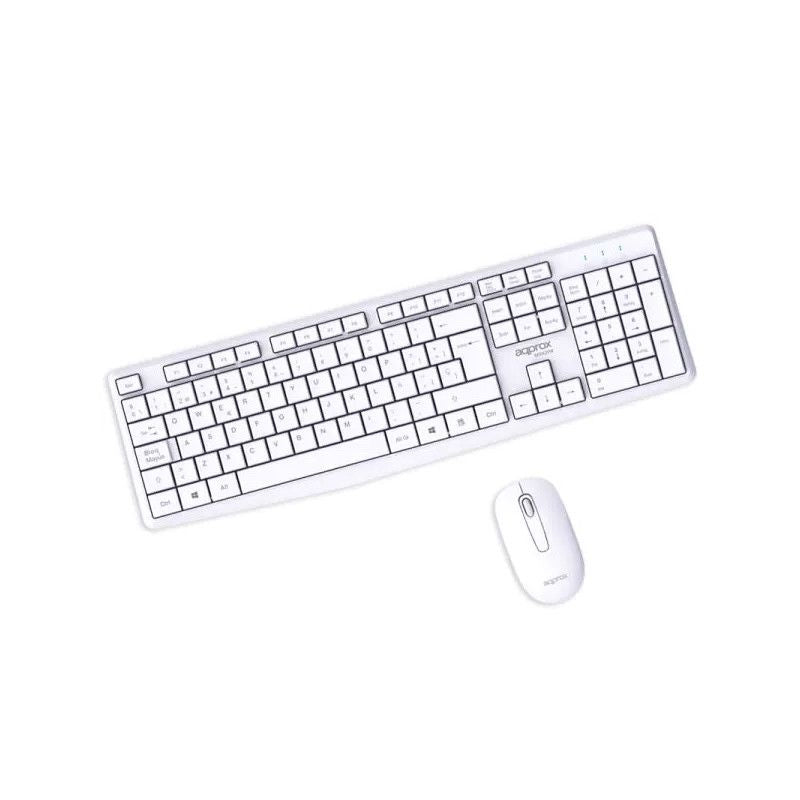 Teclado+Ratón Approx Wireless Blanco (APPMX420W)