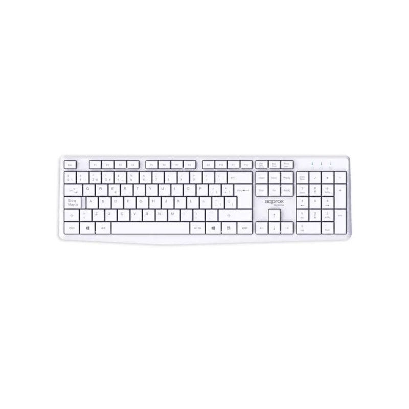 Teclado+Ratón Approx Wireless Blanco (APPMX420W)