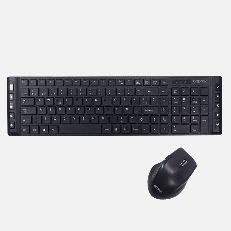 Teclado+Ratón Approx Wireless RF Negro (APPMX430)