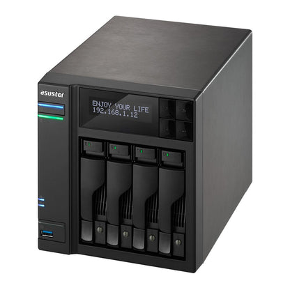 NAS Asustor DDR3 2Gb SATA2/3 4 Bahías Negro (AS7004T)