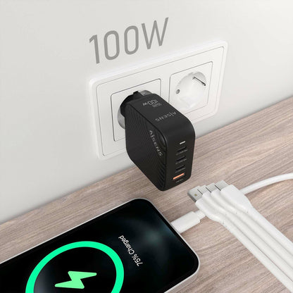 Cargador Pared AISENS 1USB-A 3USB-C (ASCH-100W4P029-BK)