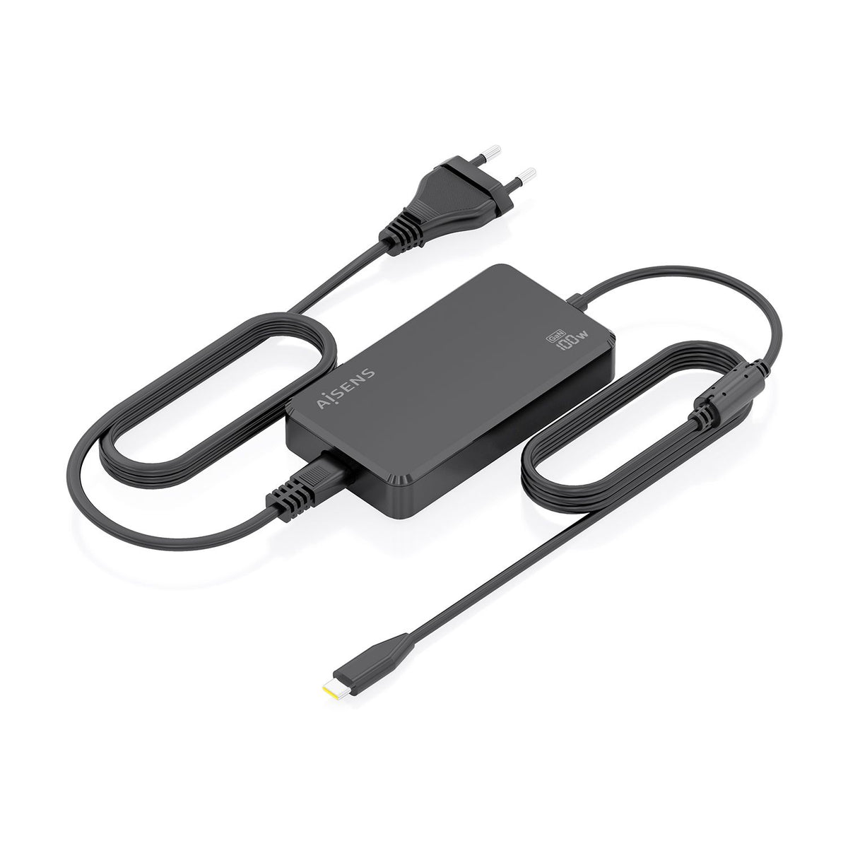 Cargador Sobremesa AISENS 100W USB (ASCH-1PD100D070-BK)