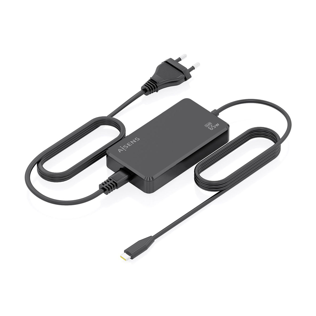 Cargador Sobremesa AISENS 65W USB-C (ASCH-1PD65D068-BK)