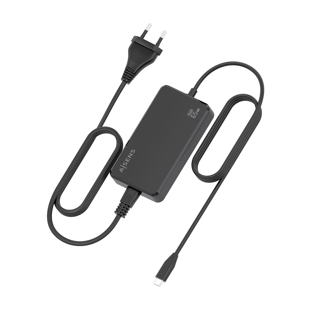 Cargador Sobremesa AISENS 65W USB-C (ASCH-1PD65D068-BK)