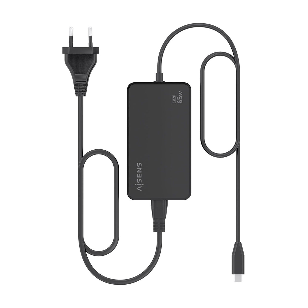 Cargador Sobremesa AISENS 65W USB-C (ASCH-1PD65D068-BK)
