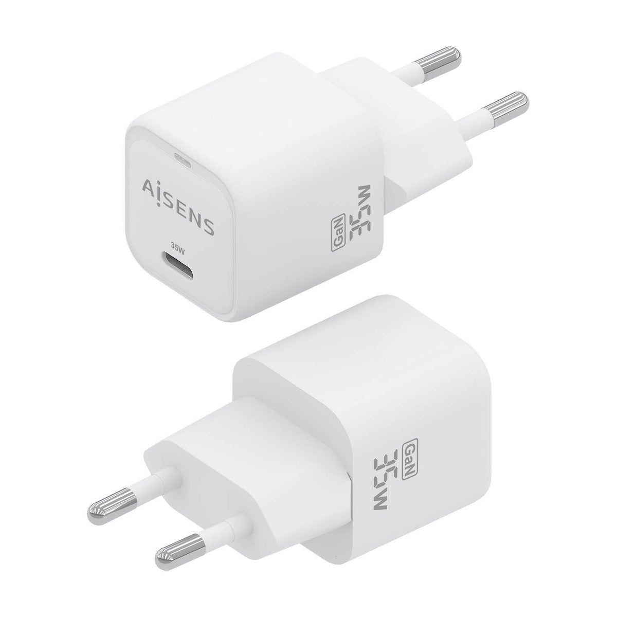 Cargador Pared AISENS 1xUSB-C 35W (ASCH-35W1P022-W)