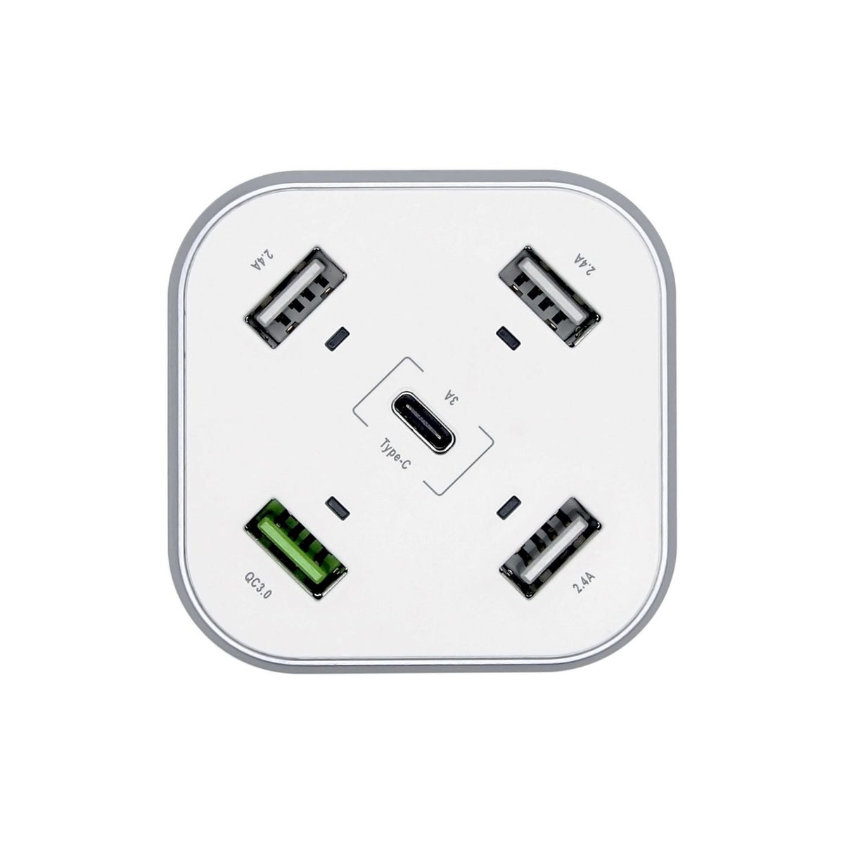 Cargador de Mesa AISENS 48W 5xUSB Blanco (ASCH-5PQC-W)
