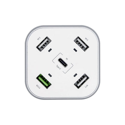 Cargador de Mesa AISENS 48W 5xUSB Blanco (ASCH-5PQC-W)