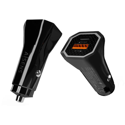 Cargador de Coche AISENS 20W USB-A/C (ASCH-CAR2PQC-BK)