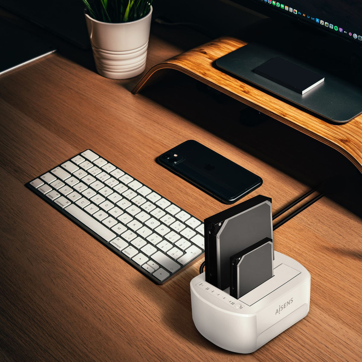 Dock AISENS USB 3.0 SATA 2.5"/3.5" Blanco (ASDS-D02W)
