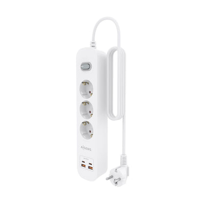 Regleta Aisens 3Tomas 2Usb-C 2Usb-A (ASPS-2A2C10-W)