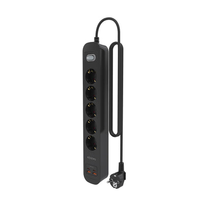 Regleta Aisens 5Tomas 2Usb-C 2Usb-A (ASPS-2A2C15-BK)