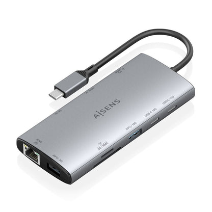 Docking AISENS 10en1 USB-C Gris