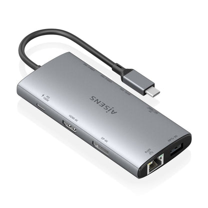 Docking AISENS 10en1 USB-C Gris