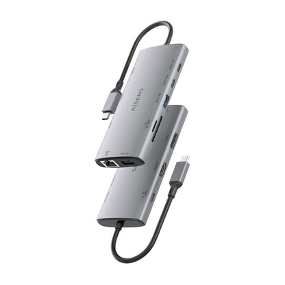 Docking AISENS 10en1 USB-C Gris